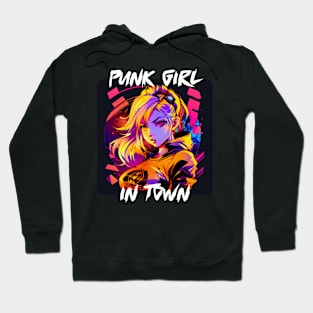 Graffiti Style - Punk Girl In Town 9 Hoodie